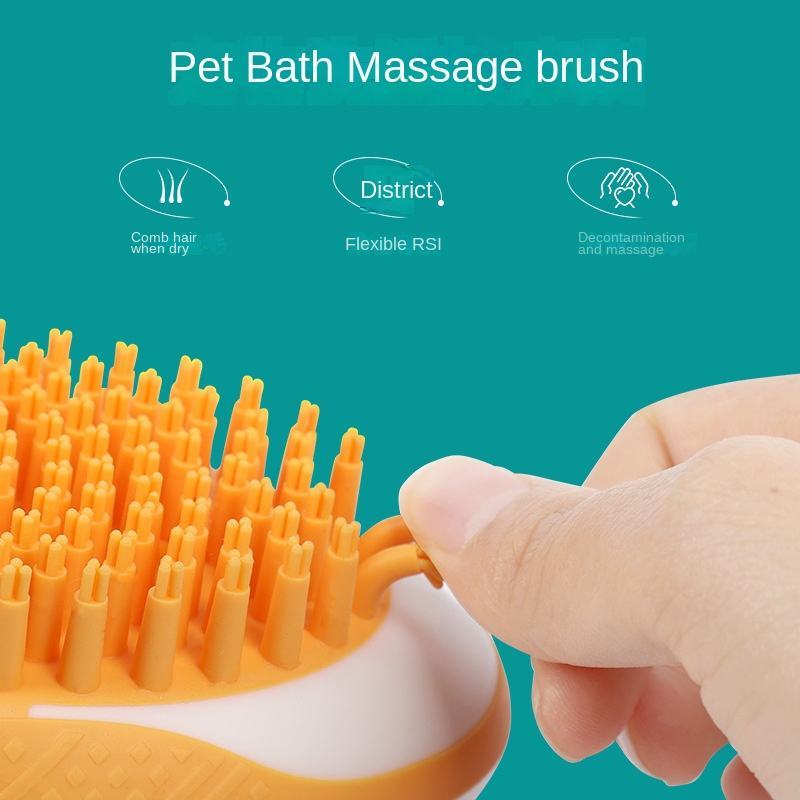 Dog and Cat Bath Brush Comb Soft Silicone