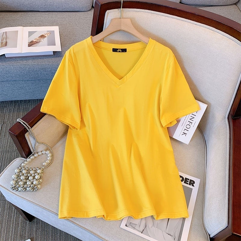 Summer Pure Cotton Short T-shirt