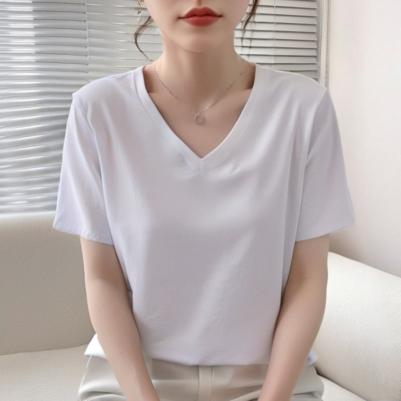 Summer Pure Cotton Short T-shirt