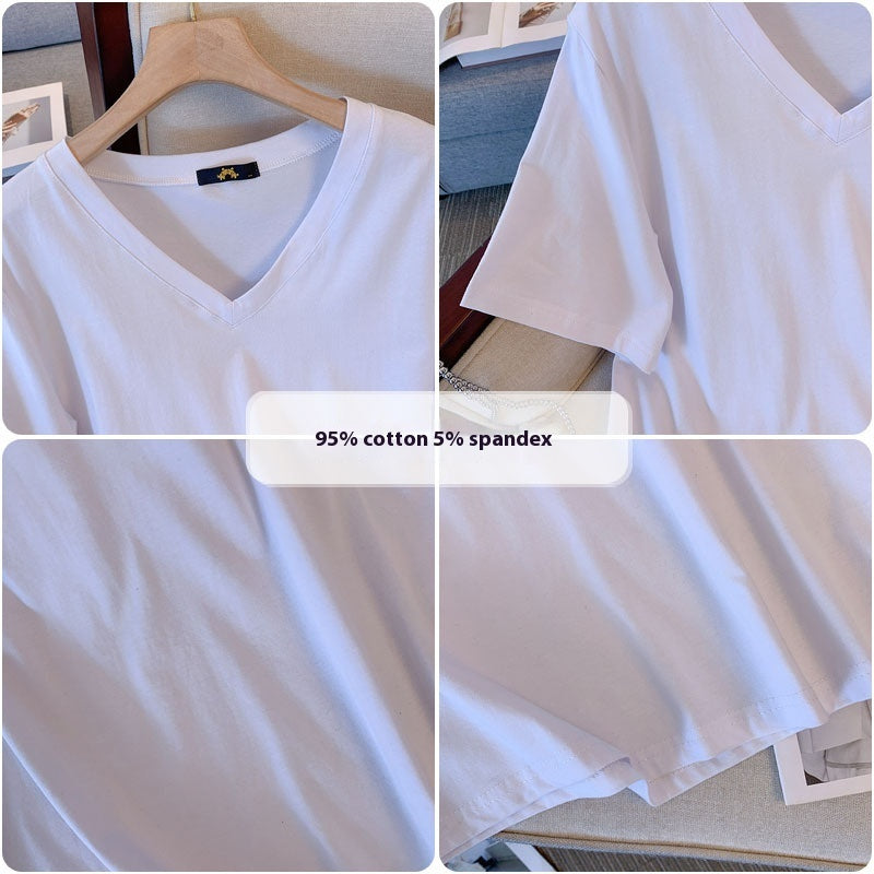 Summer Pure Cotton Short T-shirt
