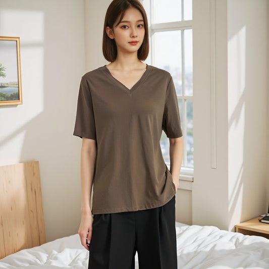 Summer Pure Cotton Short T-shirt