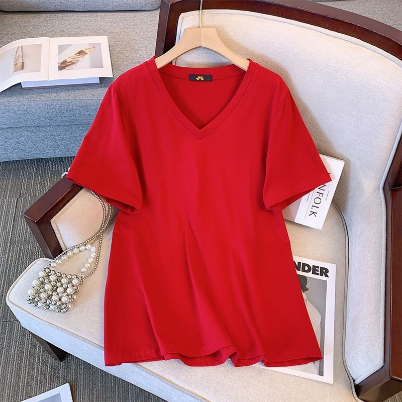 Summer Pure Cotton Short T-shirt